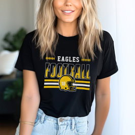 Camiseta Equipe personalizada de futebol amarelo e negro