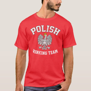 Camiseta Equipe polonesa do bebendo