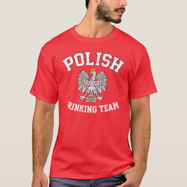 Camiseta Equipe polonesa do bebendo (Frente)