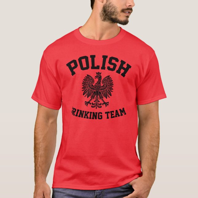 Camiseta Equipe polonesa do bebendo (Frente)