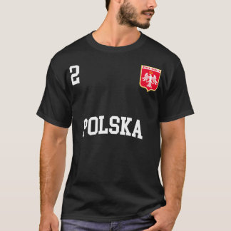 Camiseta Equipe Polônia Número 2 Futebol Polonês