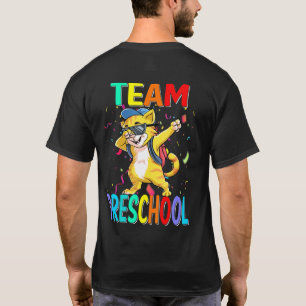 Camiseta Equipe Pré-Escolar Gato De Volta À Escola