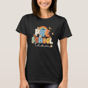 Camiseta Equipe Pré-Escolar Retrocedendo Vintage No Primeir