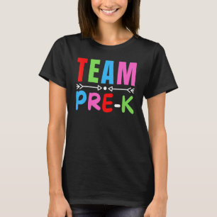 Camiseta Equipe Pré-K Esquadrão Pré-K Professor Equipe de V