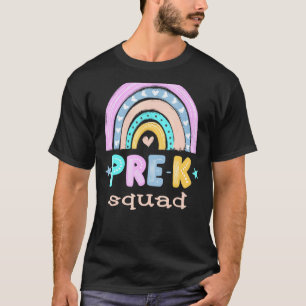 Camiseta Equipe Pré-K Olá De Volta Para O Esquadrão De Prek