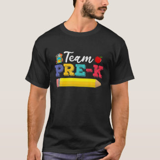 Camiseta Equipe Pré-K Professor de Pré-Jardim de Infância E