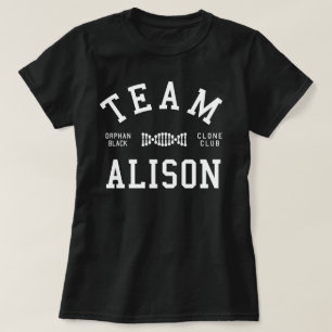 Camiseta Equipe preta órfão Alison