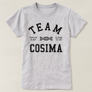 Camiseta Equipe preta órfão Cosima
