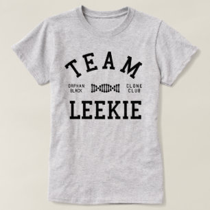 Camiseta Equipe preta órfão Leekie