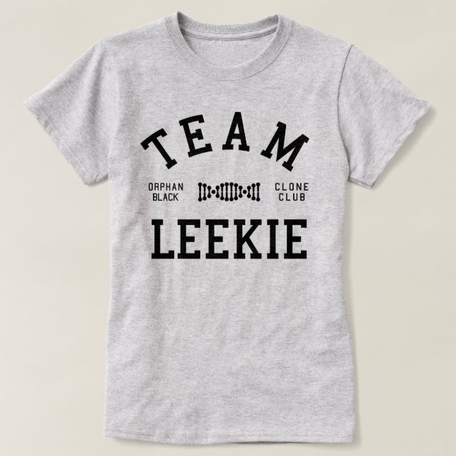 Camiseta Equipe preta órfão Leekie (Frente do Design)