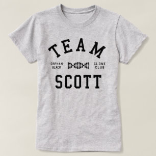 Camiseta Equipe preta órfão Scott