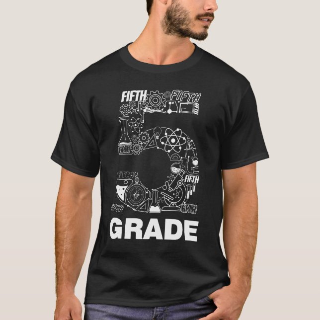 Camiseta Equipe Professor(a) da 5ª Série - Erro de Digitaçã (Frente)