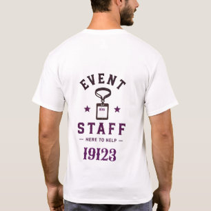 Camiseta Equipe Profissional de Funcionários de Eventos 🎪