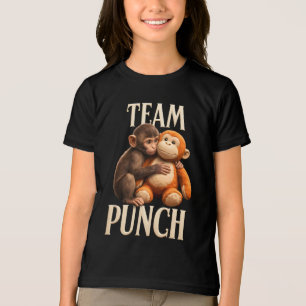 Camiseta Equipe Punch Baby Monkey Punch Diversão Luta