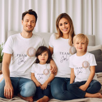 Equipe Rapariga Cor-de-rosa Família Revelar Sexo