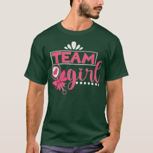 Camiseta Equipe Rapariga Gênero Revelação Festa Bebê Festa 