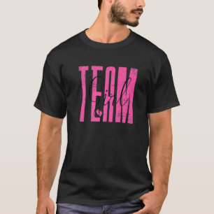 Camiseta Equipe Rapariga Incrível Parente Chá de fraldas Ge