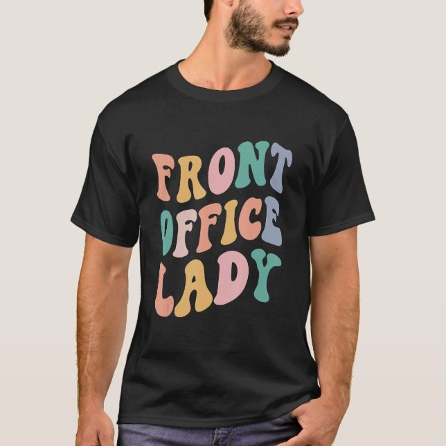 Camiseta Equipe Retro de Administração de Volta às Aulas Da (Frente)