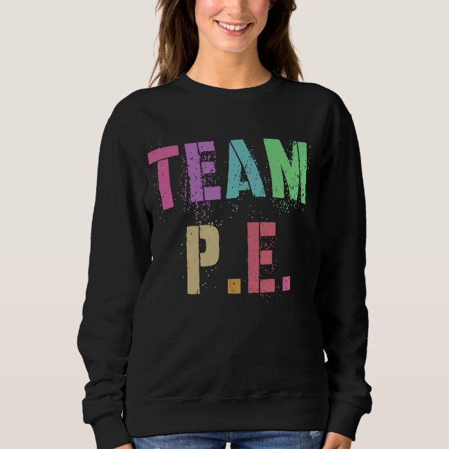 Camiseta Equipe Retro TEAM P E Ginásio Tripulação Professor (Frente)