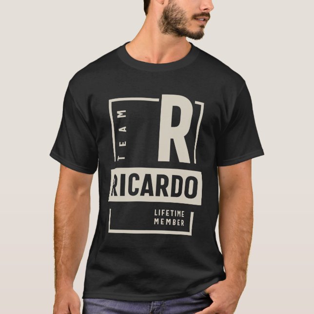 Camiseta Equipe Ricardo Lifetime Membro Ricardo Nome (Frente)