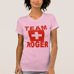 Camiseta Equipe Roger com bandeira suíça