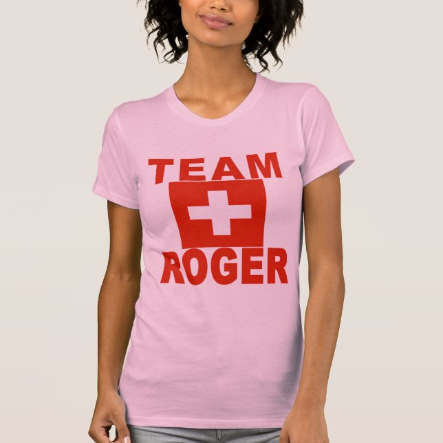 Camiseta Equipe Roger com bandeira suíça (Frente)