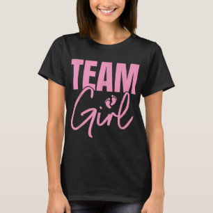 Camiseta Equipe rosa-branca Sexo de garota revela festa Ide