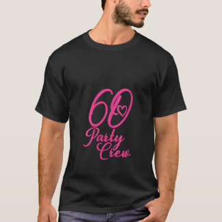 Camiseta Equipe Rosa de 60 Anos para Mulheres Conjunto Comb