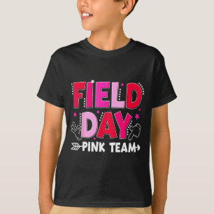 Camiseta Equipe rosa dia de campo jogo de cores seis sete m