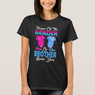 Camiseta Equipe Rosa Ou Azul Detentor Do Irmão De Gênero Lo