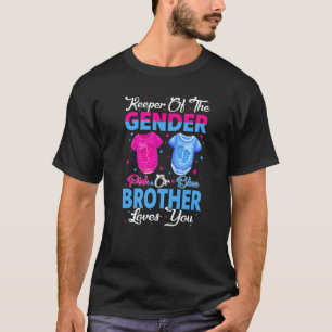 Camiseta Equipe Rosa Ou Azul Detentor Do Irmão De Gênero Lo