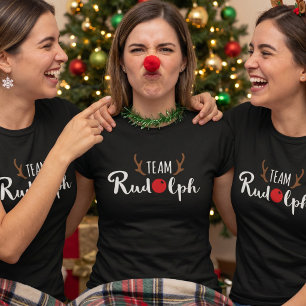 Camiseta Equipe Rudolph Christmas Motif