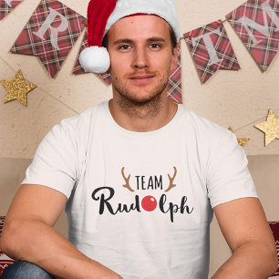 Camiseta Equipe Rudolph Christmas Motif