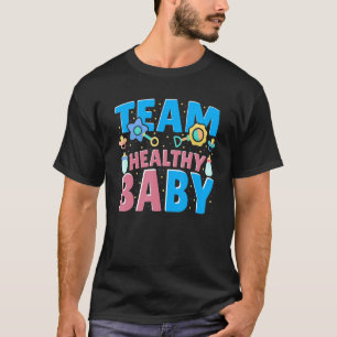 Camiseta Equipe Saudável Família Bebê Sexo Festa 1