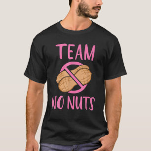 Camiseta Equipe Sem Loucos Sexo Revelar Anúncio de Gravide