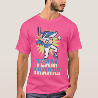 Camiseta Equipe Shark 10 Animal Sports Cute Sporty L