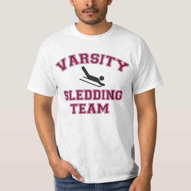 Camiseta Equipe Sledding do time do colégio (Frente)