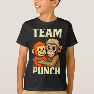 Camiseta Equipe soca bebê macaco e meme de brinquedo de pel