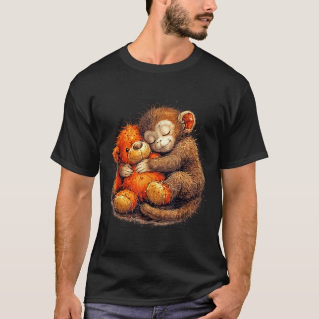 Camiseta Equipe soca bebê macaco soca tendência meme gráfic (Frente)