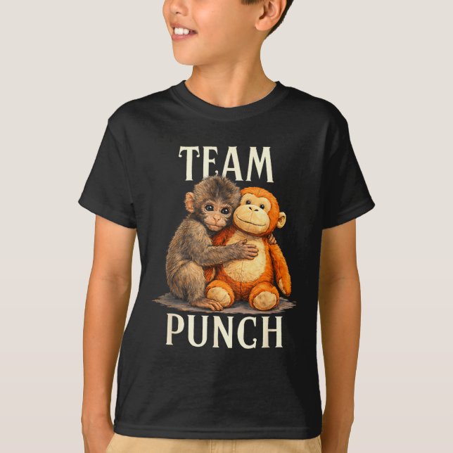 Camiseta Equipe soca macaco fofo e design de urso  (Frente)