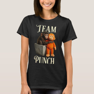 Camiseta Equipe soco japão bebê macaco soco