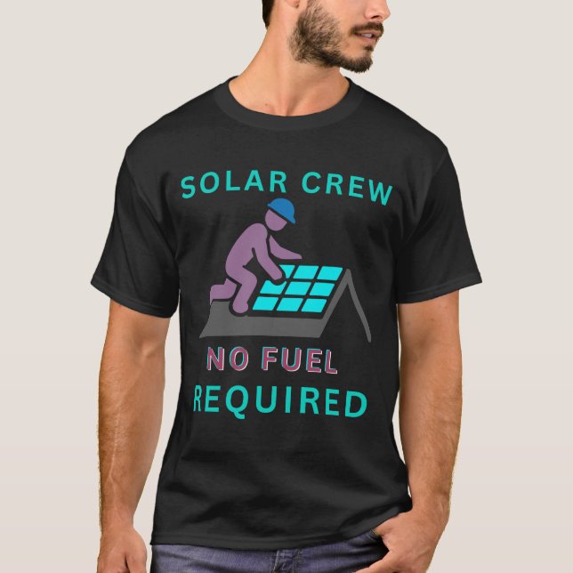 Camiseta Equipe Solar, Sem Combustível Necessário (Frente)