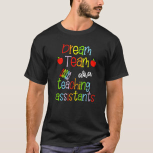 Camiseta Equipe Sonhadora Assistentes de Ensino Cute Crayon