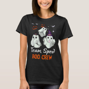 Camiseta Equipe SPED Boo Crew Halloween Ghost SPED Especial