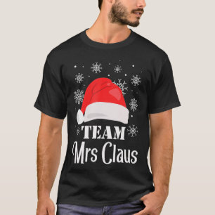 Camiseta Equipe Sra. Claus da Família do Esquadrão de Nat