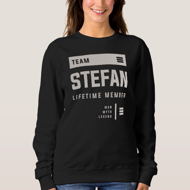 Camiseta Equipe Stefan Lifetime Membro Funny Nome Stefan (Frente)