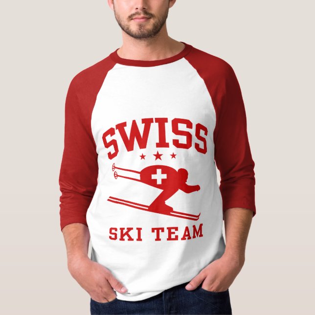 Camiseta Equipe suíça de esqui (Frente)