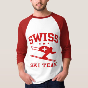 Camiseta Equipe suíça do esqui
