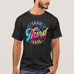 Camiseta Equipe Tie Dye Estudante De Terceiro Grau De Volta