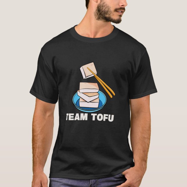Camiseta Equipe Tofu Comida Vegana Sem Carne (Frente)